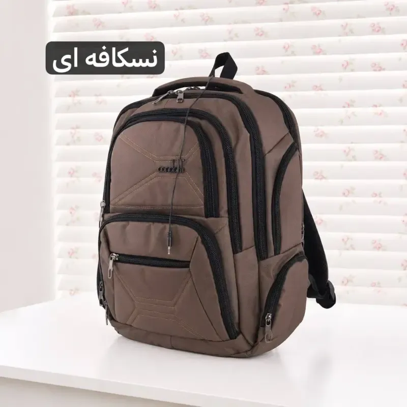 کوله پشتی برزنت روزمره و مدرسه دانشگاه جیب دار - تصویر 6