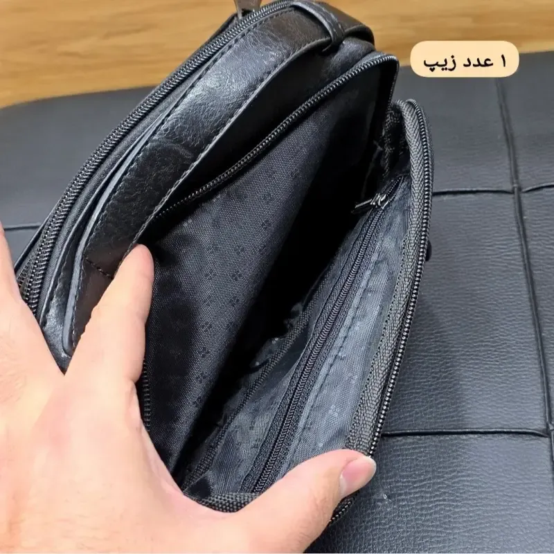 کیف دستی مردانه شوزبگ چرم سوگو خارجی ضد خش - تصویر 7