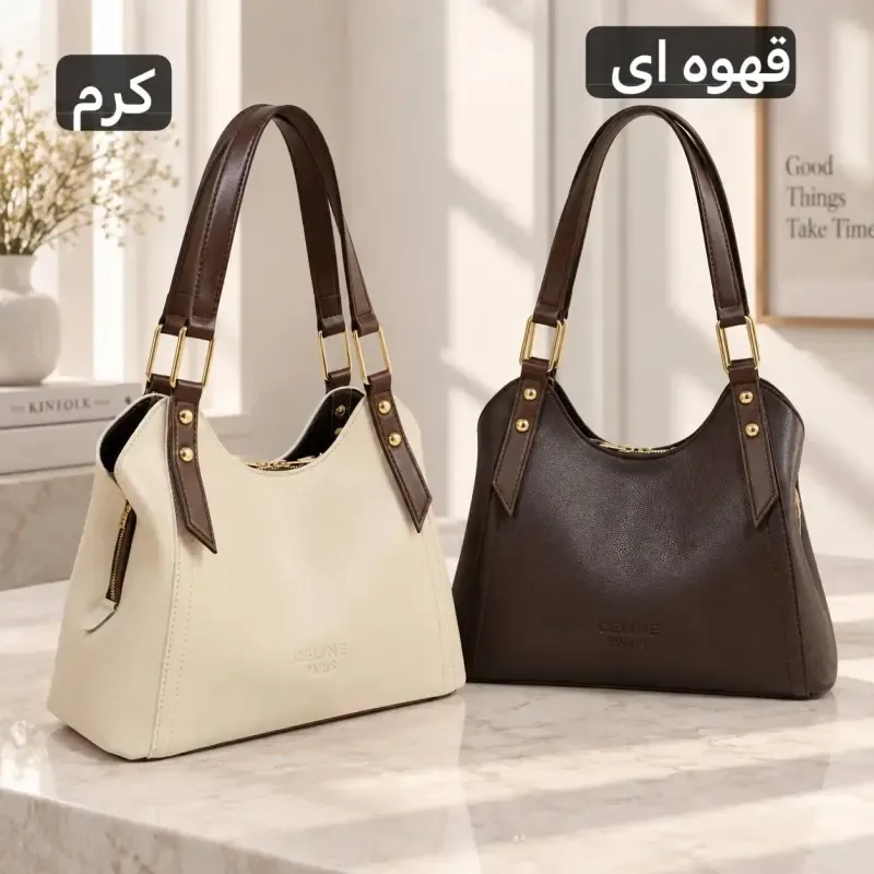 کیف زنانه چرم مصنوعی روزمره ابعاد 26 در 19 سانتیمتر - تصویر 5