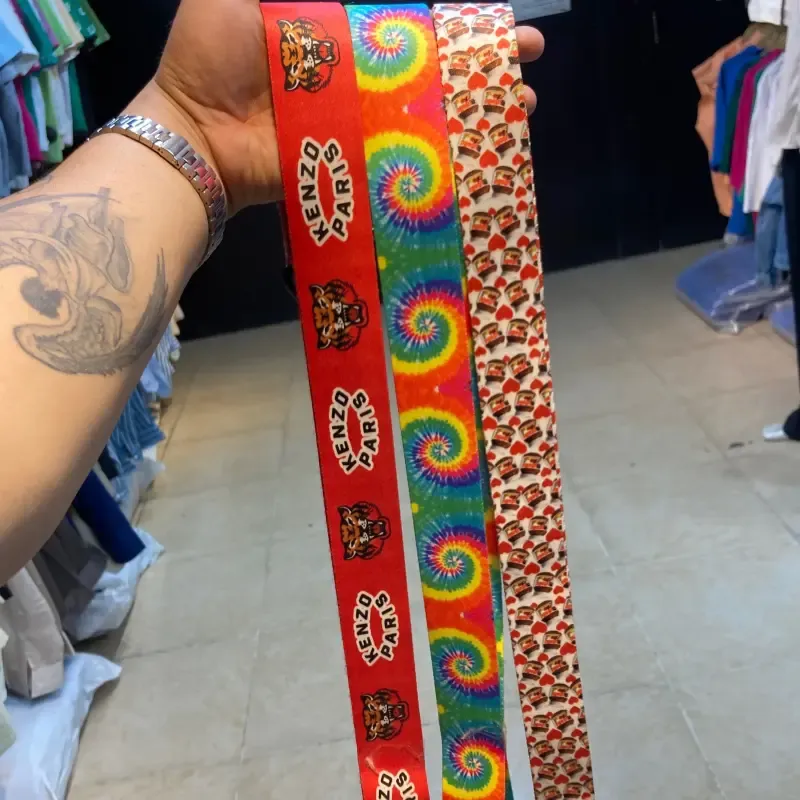 کمربند بگ برزنتی چاپی اسپرت طول 105 سانتیمتر - تصویر 2