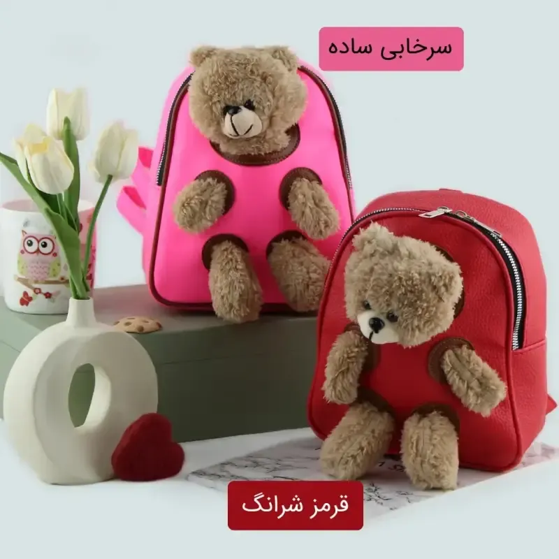کوله پشتی چرم مصنوعی روزمره زنانه ابعاد 22 در 17 سانتیمتر - تصویر 6