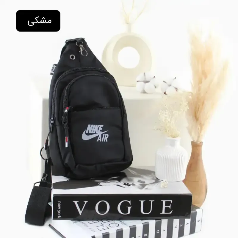 کیف مردانه روزمره پارچه ای طوسی ابعاد 30x17x8 سانتیمتر - تصویر 2