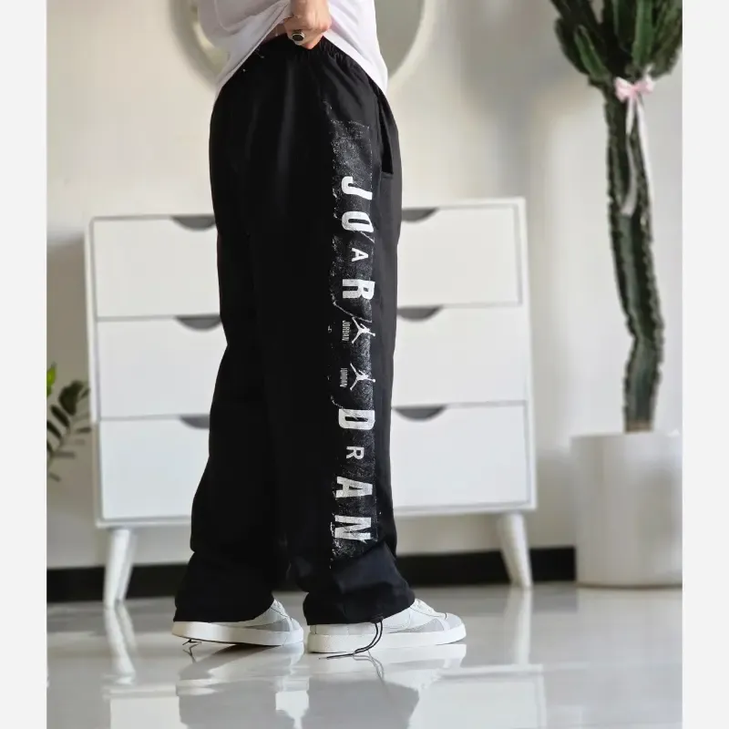 شلوار اسلش بگ جردن مشکی گلکسی اسپان قد 108 سایز XXL XXXL - تصویر 3