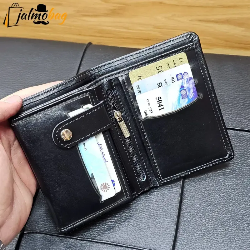 کیف پول جیبی چرم طبیعی گاوی - تصویر 4