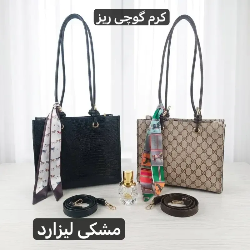 کیف زنانه چرم مصنوعی روزمره و مجلسی زیپدار با بند بلند - تصویر 4