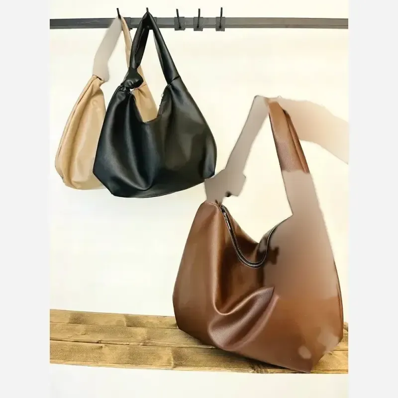 کیف زنانه شرانگ یک طرف گره جنس وارداتی رنگ مشکی - تصویر 4