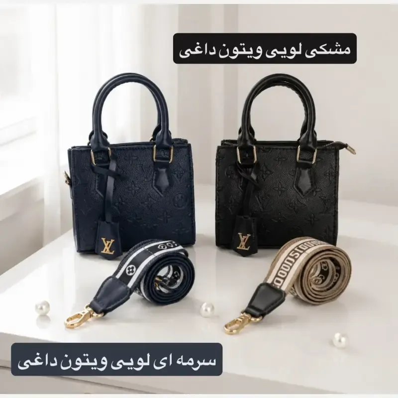 کیف پاسپورتی چرم مصنوعی زنانه مجلسی رنگ مشکی - تصویر 4