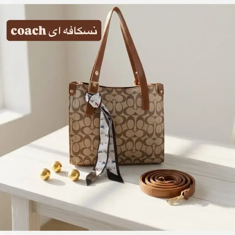 کیف زنانه چرم مصنوعی روزمره و رسمی ابعاد 30 در 25 سانتیمتر - تصویر 8
