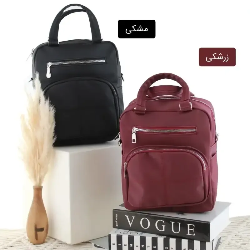 کیف زنانه چرم مصنوعی اسپرت و روزمره ابعاد 30 در 25 سانتیمتر - تصویر 3