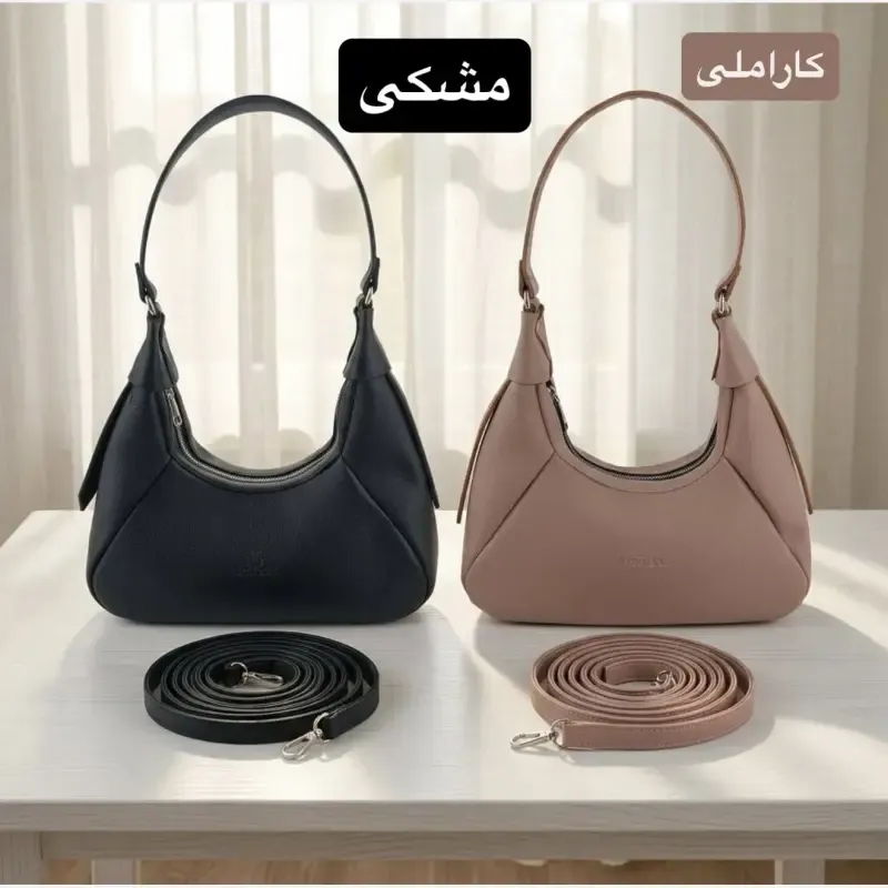 کیف زنانه چرم مصنوعی روزمره و مجلسی بند بلند کد 5740 - تصویر 5