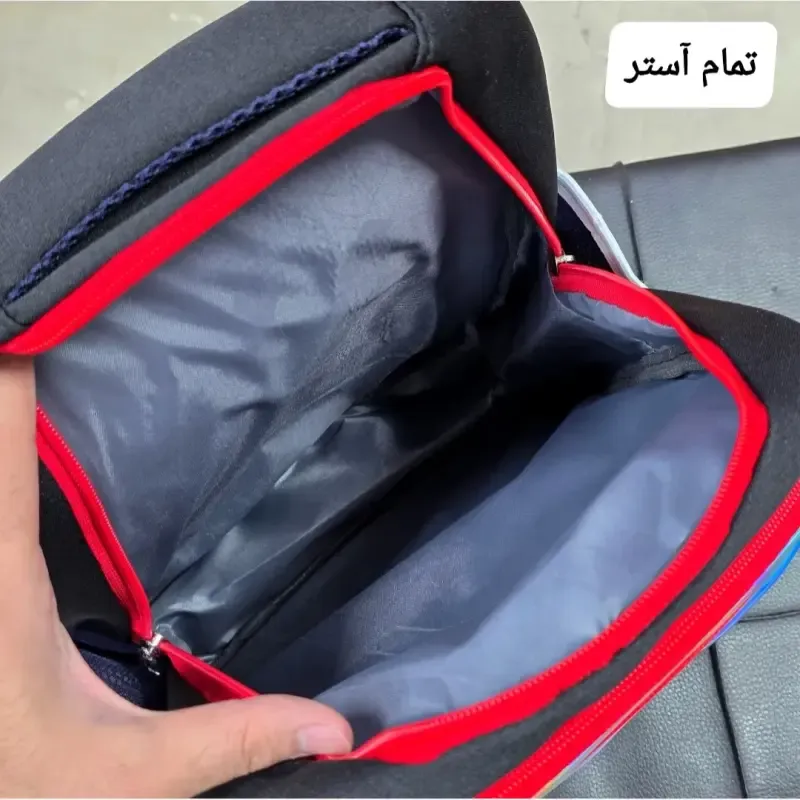 کوله پشتی مدرسه پسرانه مقطع ابتدایی سه خانه ضدتعریق طرح عکسدار - تصویر 20