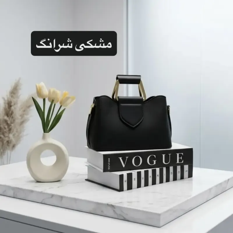 کیف پاسپورتی پارچه ای زیپ مگنت بند بلند 3 جیب داخلی روزمره مجلسی - تصویر 2