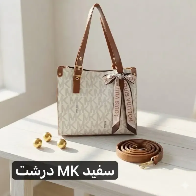 کیف زنانه چرم مصنوعی روزمره و رسمی ابعاد 30 در 25 سانتیمتر - تصویر 10