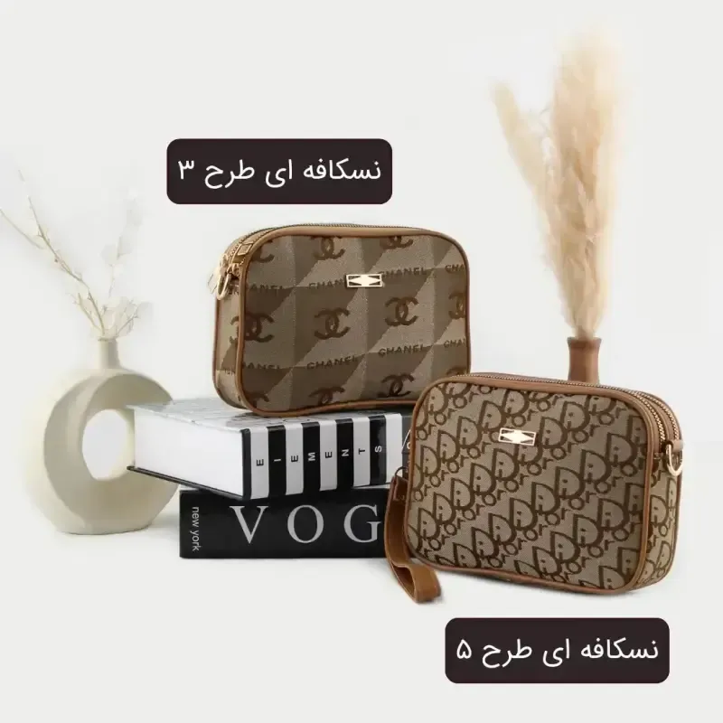 کیف پاسپورتی پارچه ای زنانه روزمره و مهمانی ابعاد 21 در 14 در 5 سانتیمتر - تصویر 4