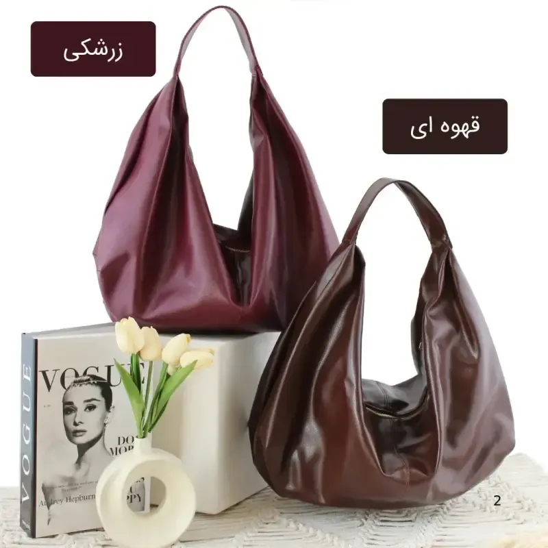 کیف زنانه چرم مصنوعی روزمره و اسپرت ابعاد 45 در 35 سانتیمتر - تصویر 2