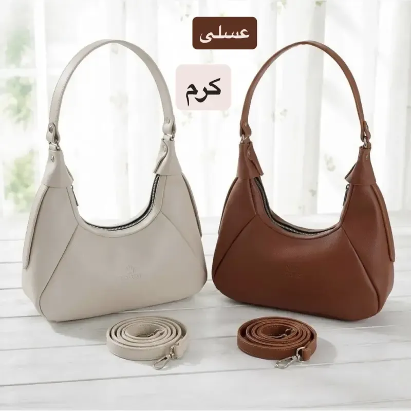 کیف زنانه چرم مصنوعی روزمره و مجلسی بند بلند کد 5740 - تصویر 2