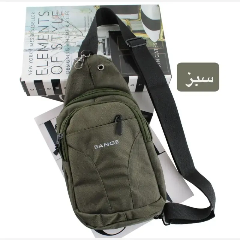 بادی بگ مردانه پارچه ای ابعاد 20 در 10 سانتی متر دارای 3 جیب بیرونی و 1 جیب داخلی آستر ساتن - تصویر 7