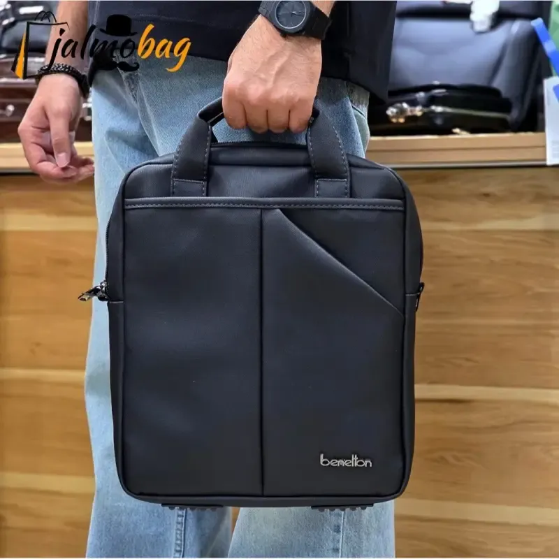 کیف اداری و لپتاپی 3 کاره اسپرت پارچه اسکین مناسب لپتاپ 14.1 اینچ مردانه و زنانه - تصویر 8