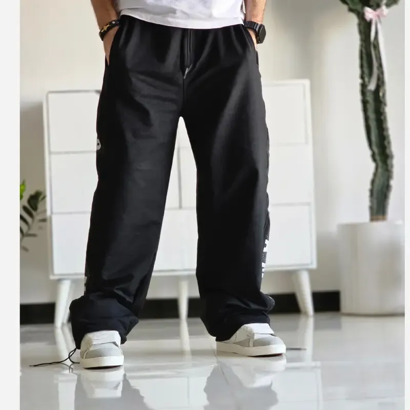 شلوار اسلش بگ جردن مشکی گلکسی اسپان قد 108 سایز XXL XXXL - تصویر 5