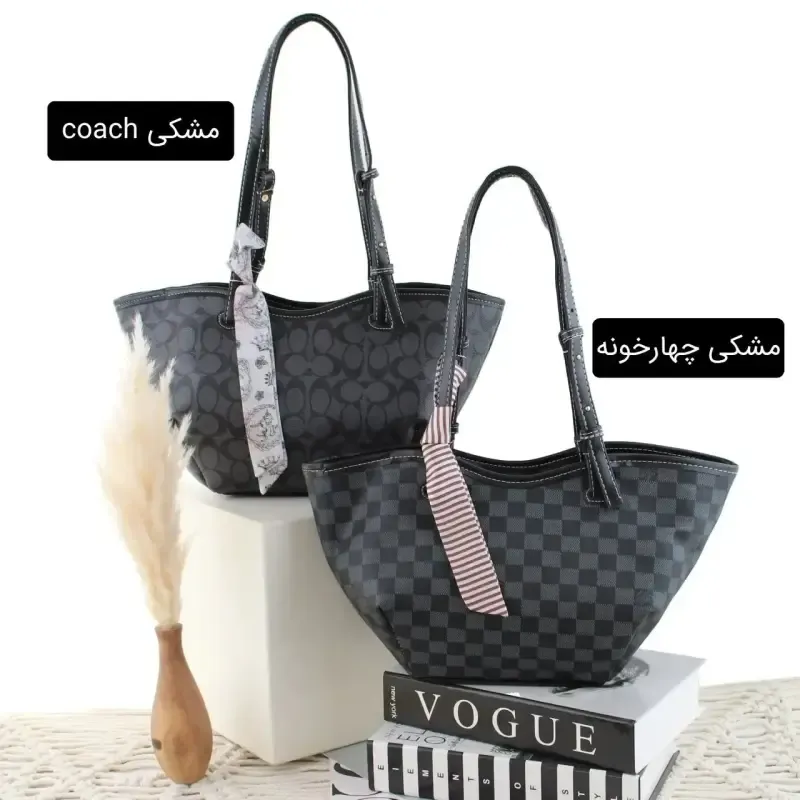 کیف زنانه چرم مصنوعی رسمی و روزمره با بند بلند - تصویر 6
