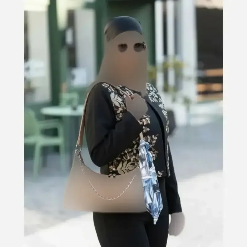 کیف کژوال شال دار رنگبندی کامل - تصویر 6