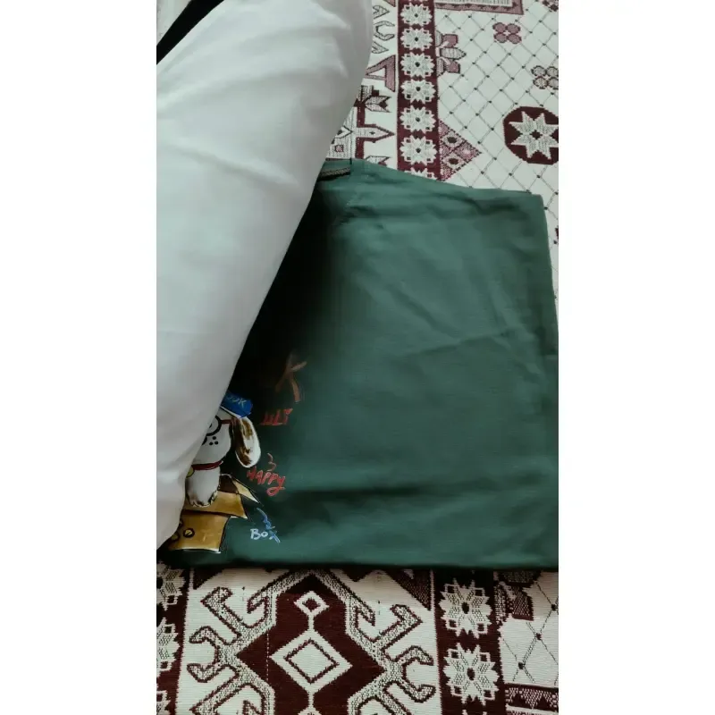 تیشرت دخترانه زنانه باکسی قد 65 سانت - تصویر 2