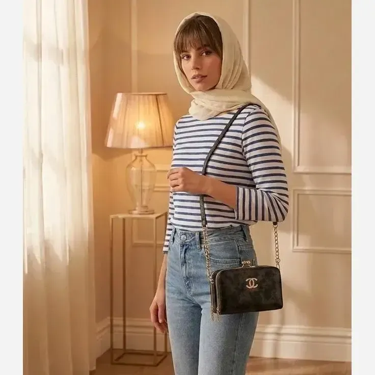 کیف پاسپورتی چرم مصنوعی زنانه رسمی و مجلسی - تصویر 7