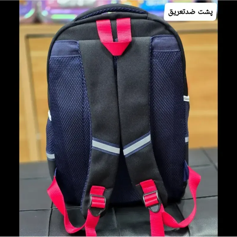 کوله پشتی مدرسه پسرانه مقطع ابتدایی سه خانه ضدتعریق طرح عکسدار - تصویر 16