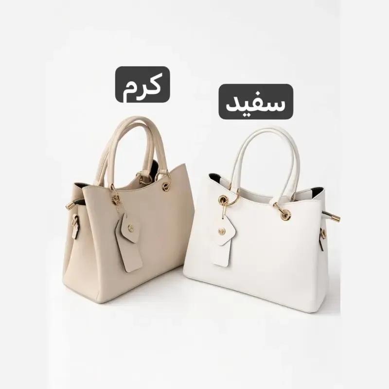 کیف زنانه چرم مصنوعی روزمره و رسمی با بند بلند - تصویر 4
