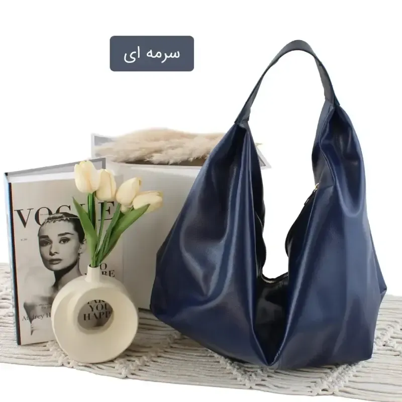 کیف زنانه چرم مصنوعی روزمره و اسپرت ابعاد 45 در 35 سانتیمتر - تصویر 4