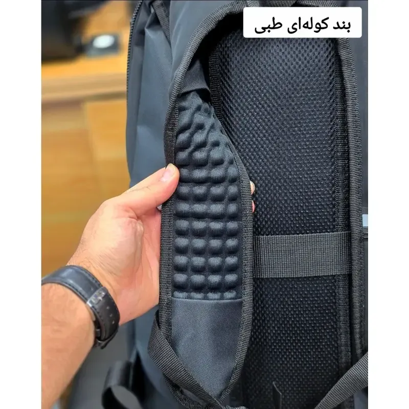 کوله پشتی اسپرت دیبا جادار با جای لپتاپ، پورت USB و هندزفری، ضد تعریق، مناسب 12 سال به بالا - تصویر 14