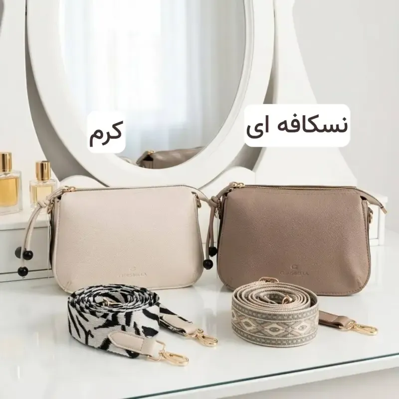 کیف پاسپورتی زنانه چرم مصنوعی روزمره و مجلسی بند بلند - تصویر 2