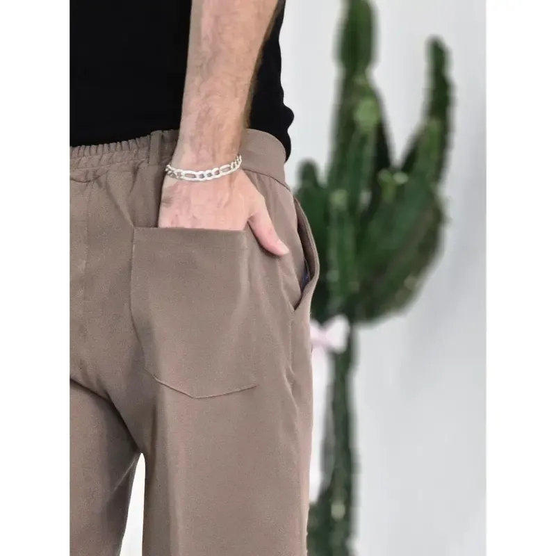 شلوار پارچه ای بگ پیله دار مازراتی تمام کش - تصویر 4