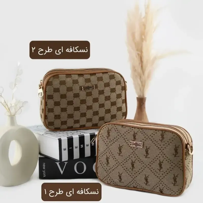 کیف پاسپورتی پارچه ای زنانه روزمره و مهمانی ابعاد 21 در 14 در 5 سانتیمتر - تصویر 6