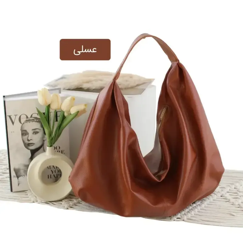 کیف زنانه چرم مصنوعی روزمره و اسپرت ابعاد 45 در 35 سانتیمتر - تصویر 5