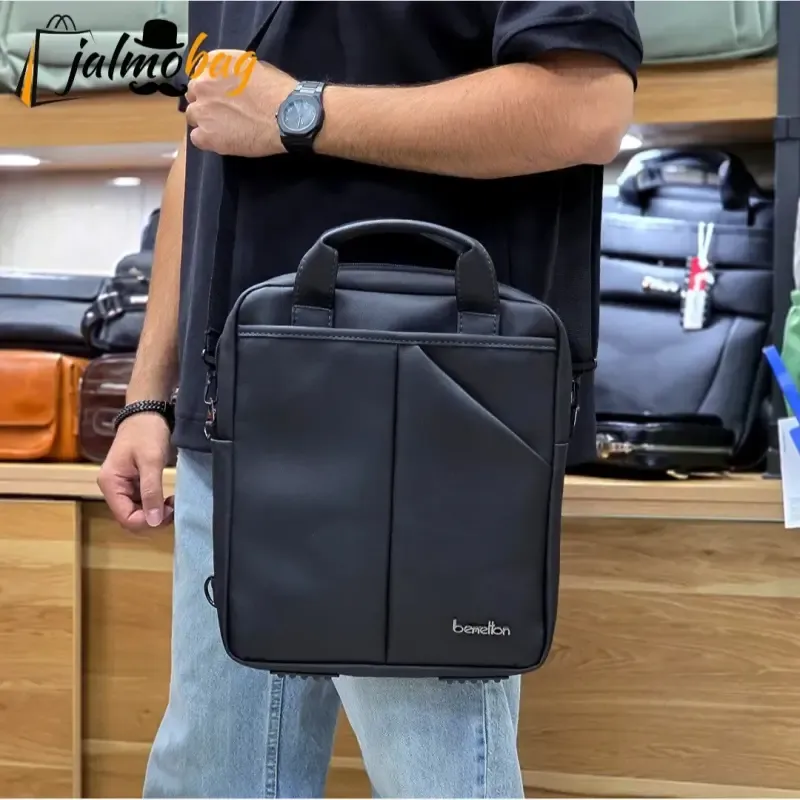 کیف اداری و لپتاپی 3 کاره اسپرت پارچه اسکین مناسب لپتاپ 14.1 اینچ مردانه و زنانه - تصویر 5