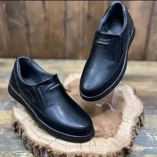 کفش راحتی رسمی مردانه طبی دوردوخت کف دوخت مدل جردن چرم صنعتی - تصویر 5