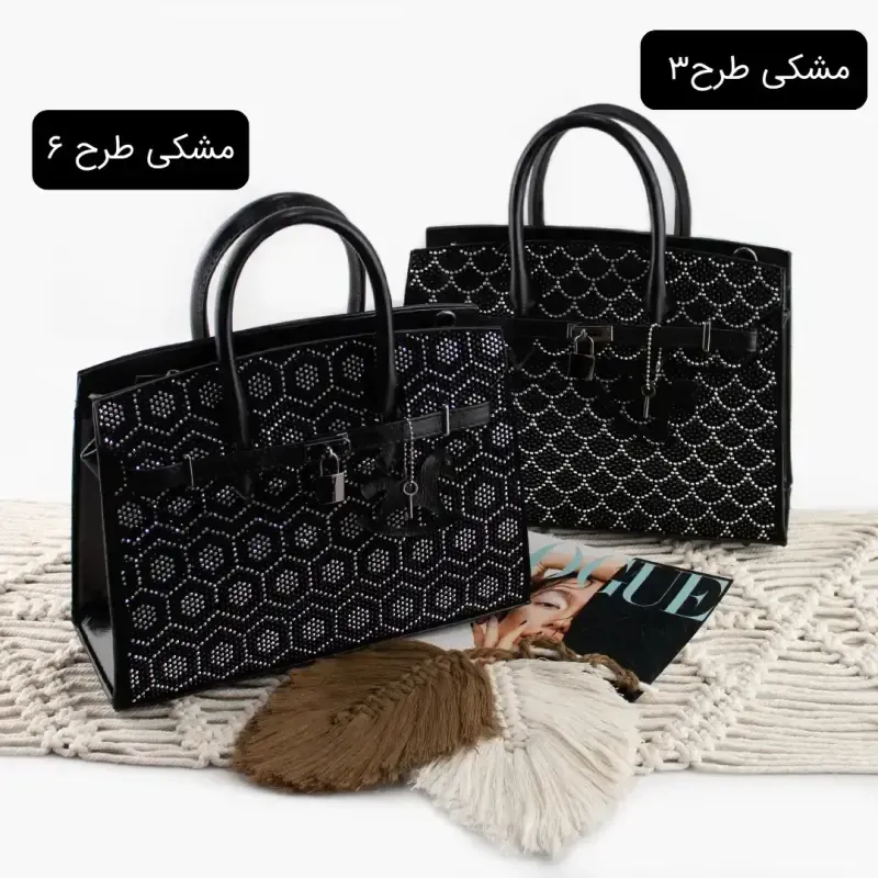 کیف زنانه چرم مصنوعی رسمی و مهمانی ابعاد 30 در 25 در 10 سانتیمتر - تصویر 5