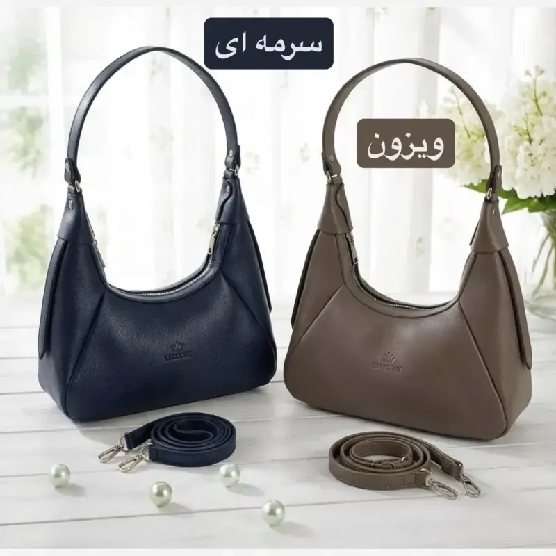 کیف زنانه چرم مصنوعی روزمره و مجلسی بند بلند کد 5740 - تصویر 3
