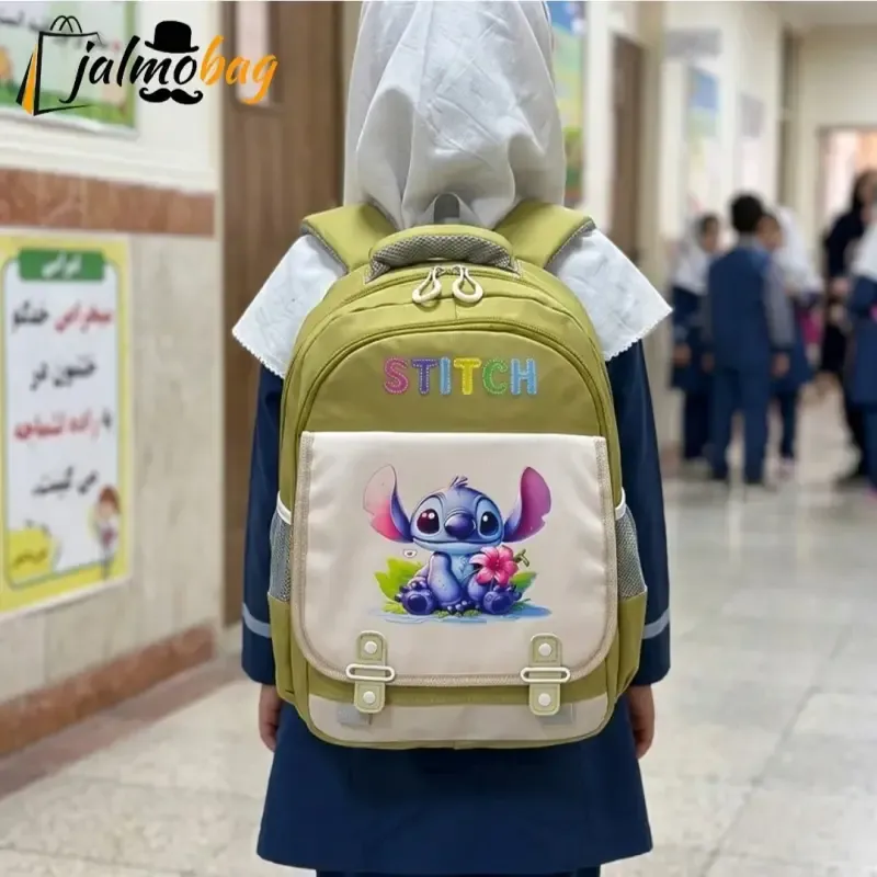 کوله پشتی مدرسه طرح استیج مناسب پیش دبستانی و دبستان جنس پارچه کجراه خارجی - تصویر 4