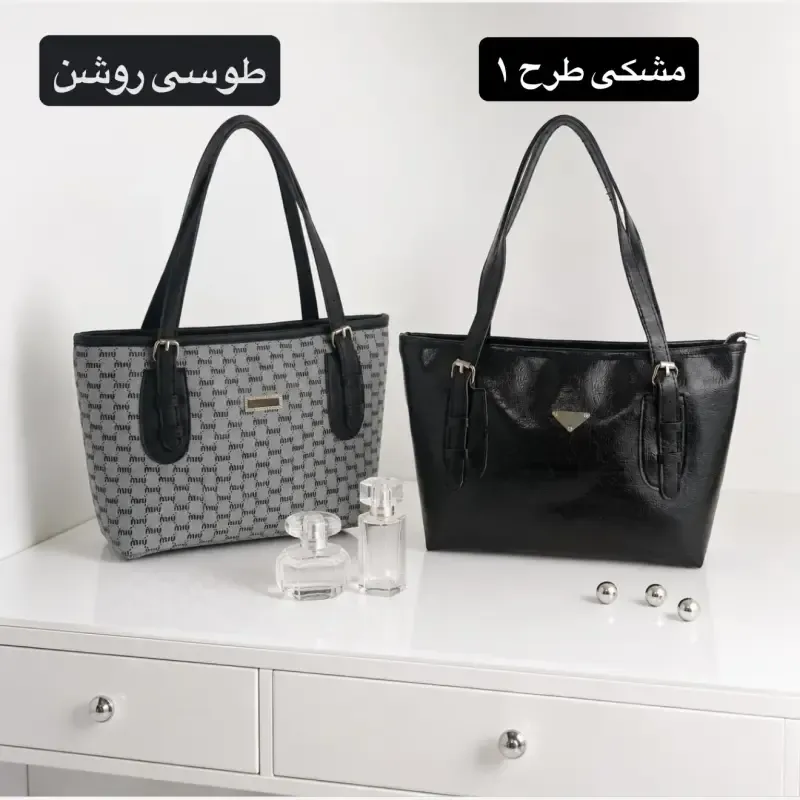 کیف زنانه روزمره و اسپرت چرم مصنوعی ابعاد 37 در 24 سانتیمتر - تصویر 3