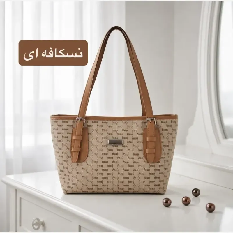 کیف زنانه روزمره و اسپرت چرم مصنوعی ابعاد 37 در 24 سانتیمتر - تصویر 2