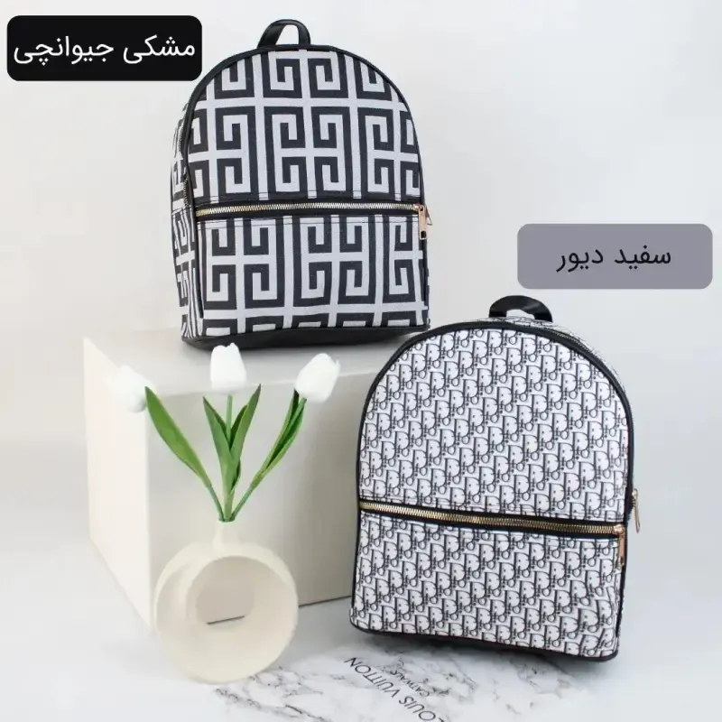 کوله پشتی چرم مصنوعی اسپرت روزمره مدرسه و دانشگاه - تصویر 3
