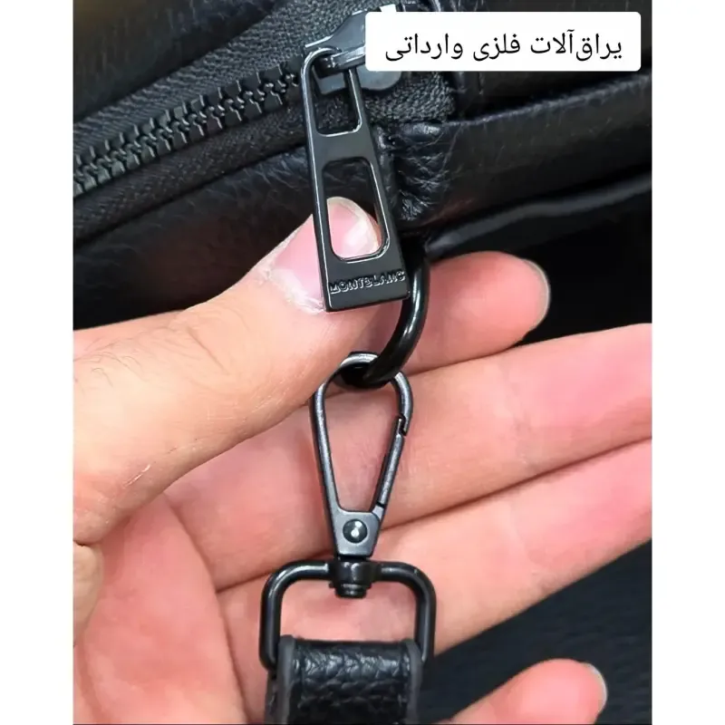 کیف دستی پاسپورتی مونت بلانک چرم وارداتی - تصویر 16