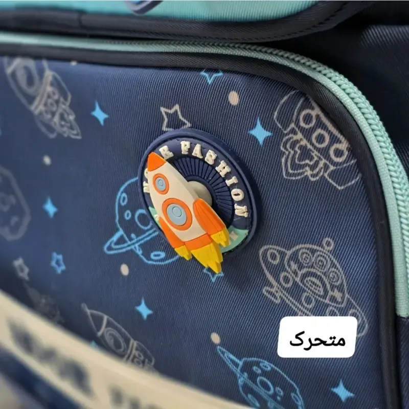 کوله پشتی پسرانه موشکی ضد آب مناسب کلاس اول تا چهارم - تصویر 10