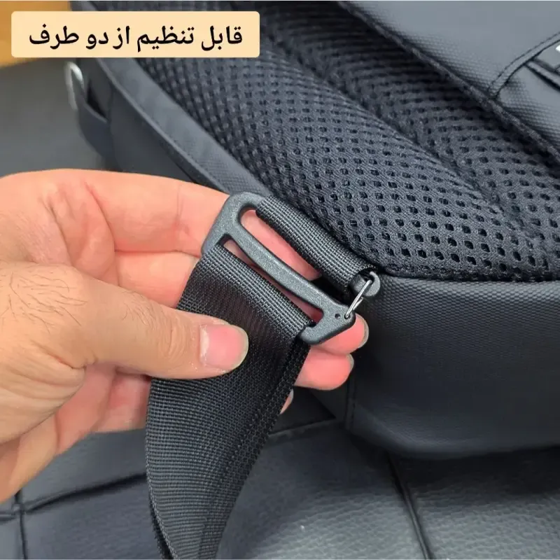بادی بگ هاردکیس بنج ضد آب پارچه اسکین وارداتی پورت تایپ C و USB دسته عینک دار - تصویر 11