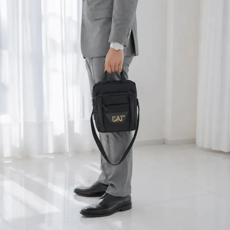 کیف اداری مردانه مشکی طرح 1 - تصویر 3