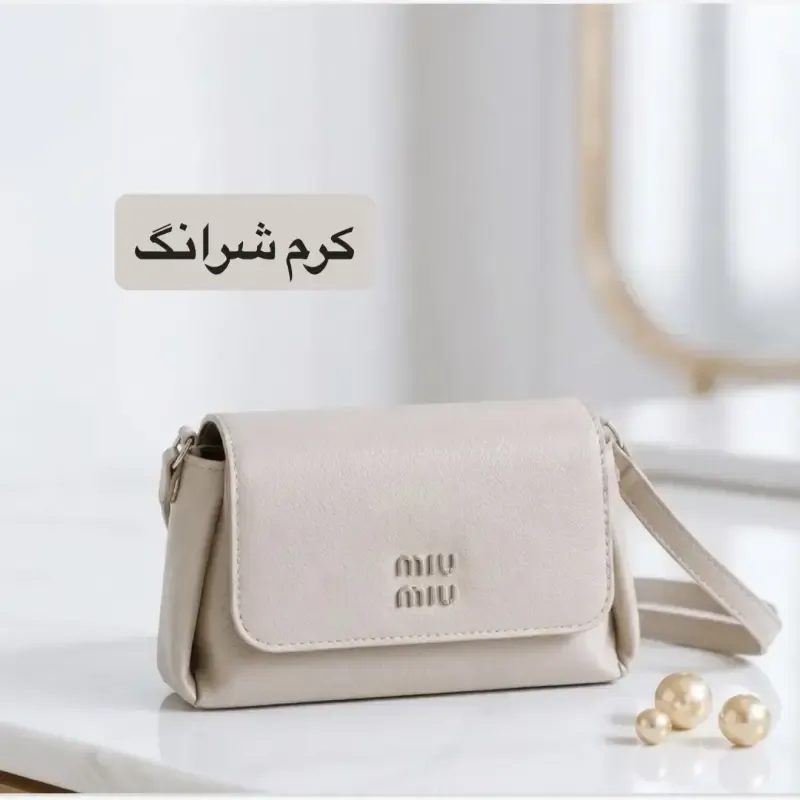 کیف پاسپورتی زنانه چرم مصنوعی ابعاد 23 در 13 سانتیمتر بند بلند - تصویر 3
