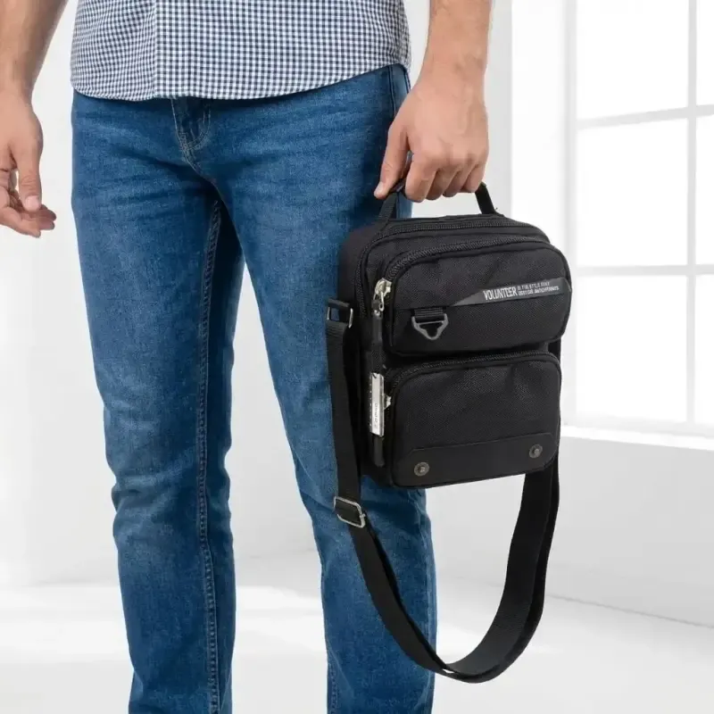 کیف مردانه اسپرت و روزمره پارچه ای بنددار - تصویر 4