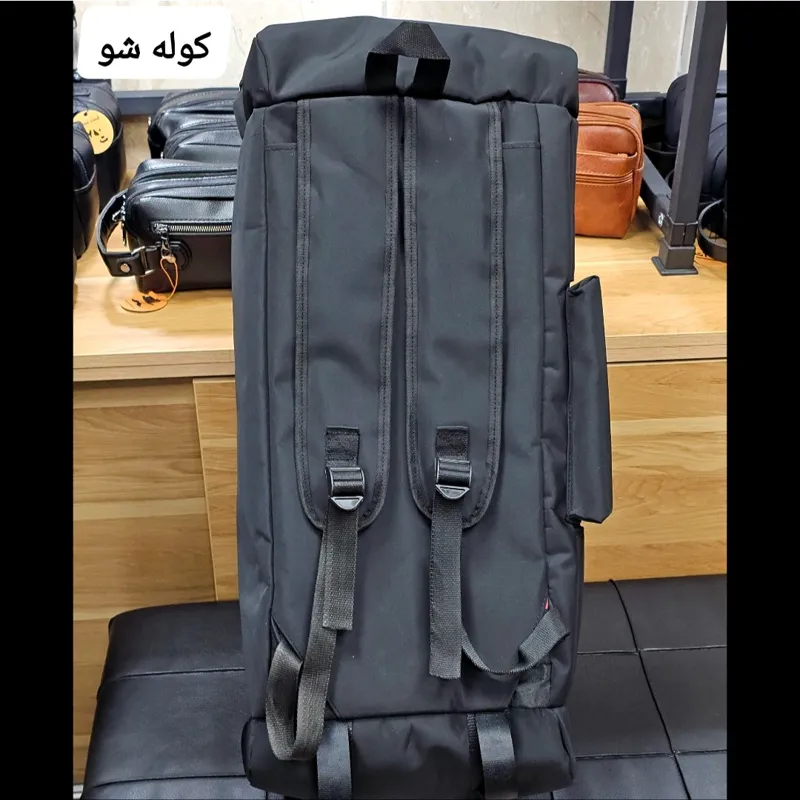 ساک ورزشی سه کاره کوله شو خارجی تفکیکی جنس پارچه دیبا وارداتی - تصویر 6